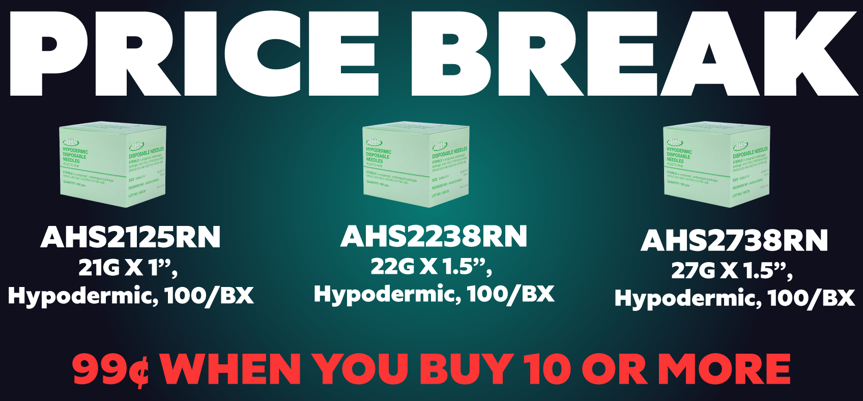 Price Break When You Buy 10 or More