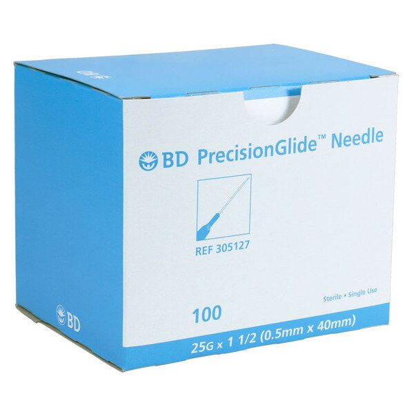 BD Needle, 25G X 1 1/2