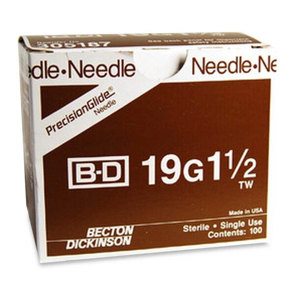 新入荷 BD PrecisionGlide® Needles, 19G x 1.5 in, 100/box | Med-Vet ミュージック