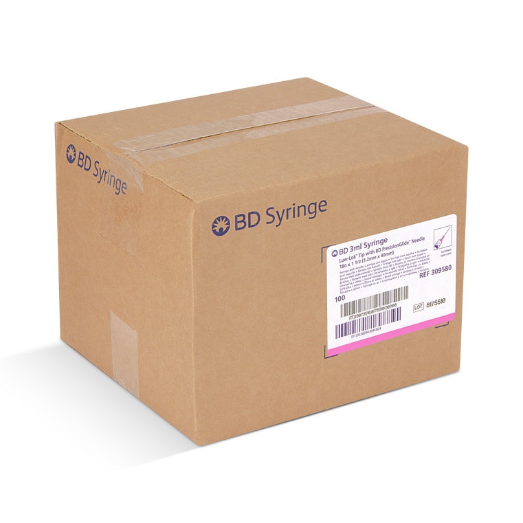 BD Syringe & Needle Combo 3mL Luer Lock 18G X 1 1/2