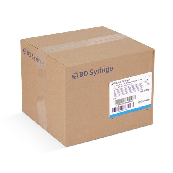 BD Syringe & Needle, 3mL, Luer Lock, 25G X 1 1/2