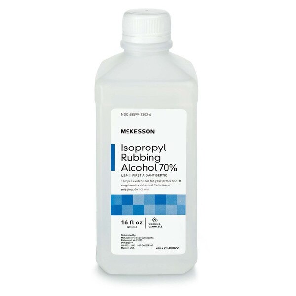 McKesson Isopropyl Alcohol Antiseptic, 16 oz. Bottle, 23-D0022