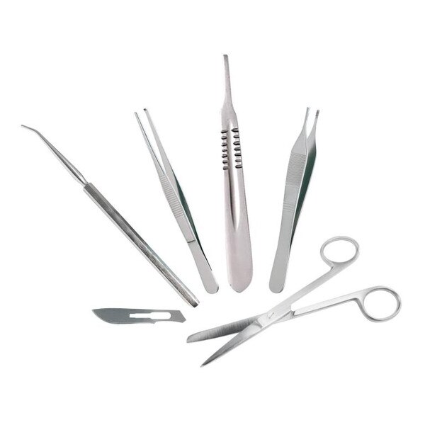 Dissecting kit w/6 instruments, w/case | Med-Vet International