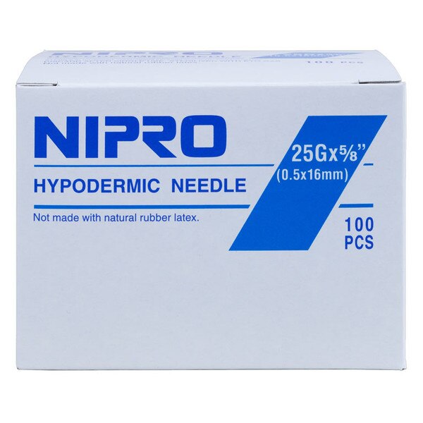 Nipro Syringe & Needle, 3mL, Luer Lock, 25G X 5/8