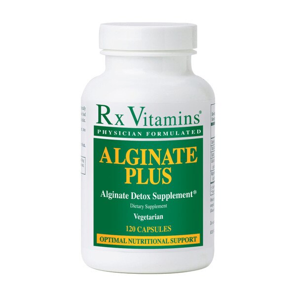 Alginate Plus Capsules, Alginate Detox Supplement, Vegetarian, 120 ...