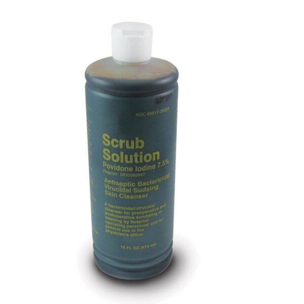 Povidone Iodine Scrub Solution 16oz | Med-Vet International