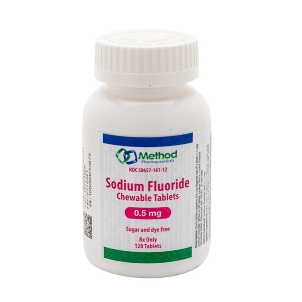 Fluoride Rx Sodium Fluoride Chew, 0.5mg, 120 Tablets | Med-Vet International