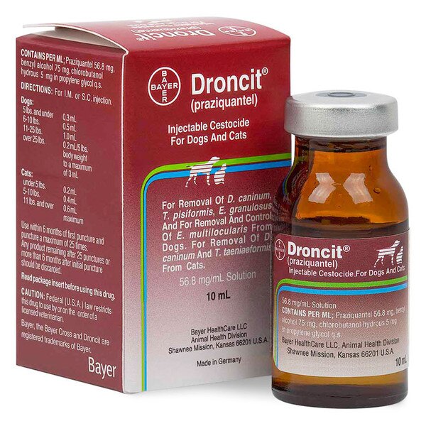 Droncit Injection 56.8mg/ml, 10ml | Med-Vet International