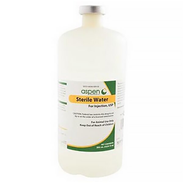 Sterile Water for Injection, Diluent, 500mL, Each | Med-Vet International