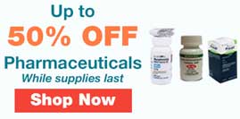 Up to 50% off clearance pharmaceuticals