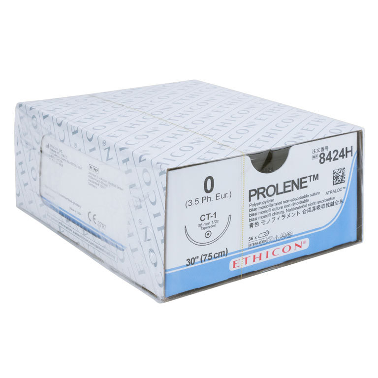 Ethicon Prolene 30in. Size 0 Polypropylene Suture with CT-1 Needle ...