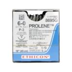 Ethicon Prolene Polypropylene Suture, Size 6-0, P-3, 18