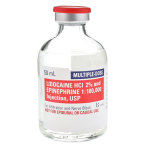 Lidocaine with Epinephrine, 50mL, Multi-Dose