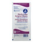 Powder Free Sterile Surgical Gloves, Individually Wrapped Surgeon's Gloves, Size 6, 50 Pairs
